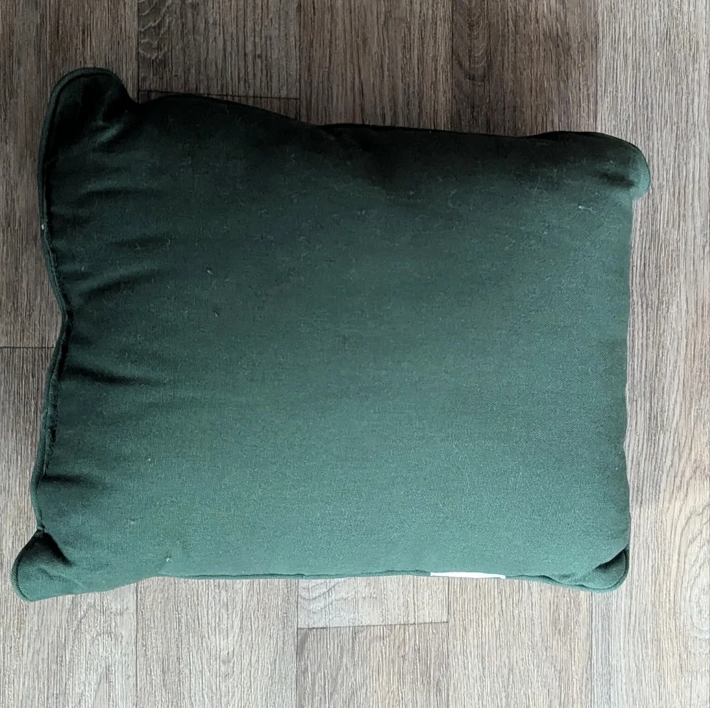 Vintage Christmas Embroidered Snowman Decor Pillow